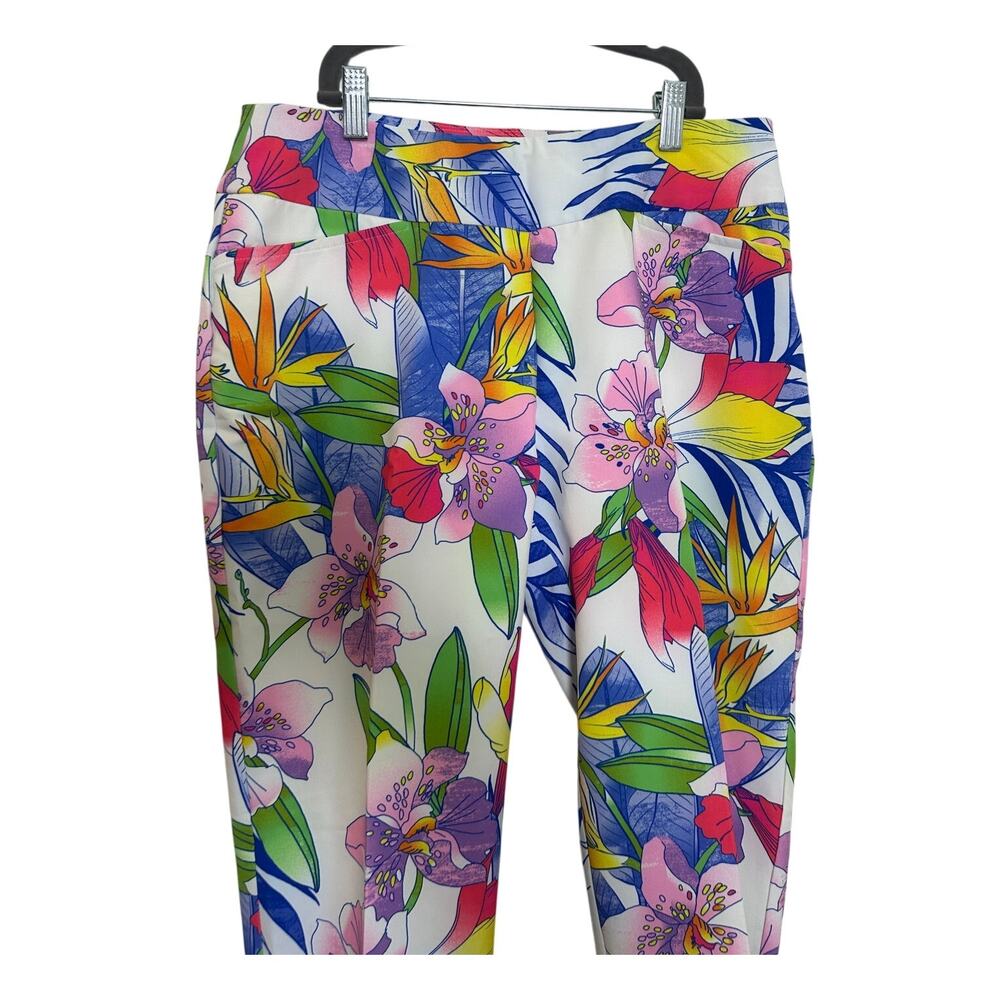 IBKÜL Tropical Floral Print Golf/Athletic Pants Never Worn NWOT Size 10 - Picture 5 of 10